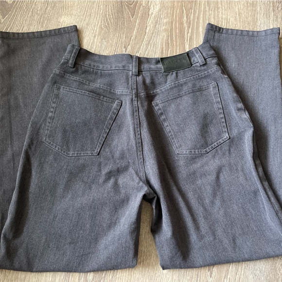 Vintage Lauren by Ralph Lauren Petite Size 6 Charcoal Straight Leg Office Pants - Picture 5 of 7